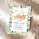 Recherche de fawn baby shower invitations Verdure