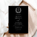 Recherche de traditionnel formel invitations Noir et blanc