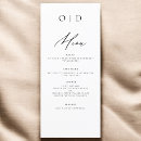 Recherche de noir et blanc mariage menus Monogramme