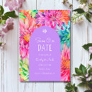Recherche de tropical floral save the dates Botanique