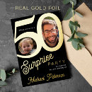 Recherche de or et noir anniversaire invitations Pour lui