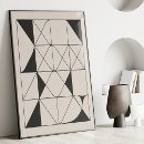 Recherche de dessins géométriques posters Noir et blanc