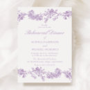 Recherche de dîner vintage invitations Violet