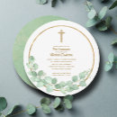 Recherche de sainte carrées petite communion invitations Croix d'or