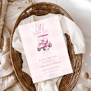 Recherche de golf baby shower invitations Voiturette