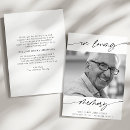 Recherche de souvenir funèbre vœux cartes Noir et blanc