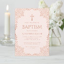 Recherche de rose baptême invitations Baptême de fille