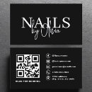 Recherche de nail artist cartes visite Code qr
