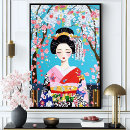 Recherche de cerisier japonais posters Geisha
