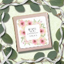 Recherche de pivoines rose autocollants Baby shower
