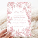 Recherche de safari baby shower fille invitations C'est une fille