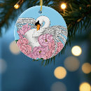 Recherche de cygne blanc ornements Rose
