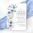 Recherche de royal blue bridal shower invitations Élégant