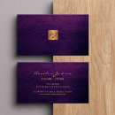 Recherche de initiales personnelles cartes visite Luxe