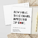 Zoek naar grappige verhuiskaarten Adreswijziging