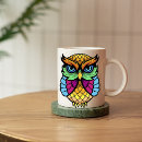Recherche de hibou coloré tasses Animal