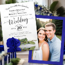 Recherche de élégant de bleu royal mariage invitations Invités