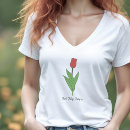 Zoek naar rode tulp tshirts Rood