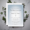 Recherche de blue petite communion invitations Communion des garçons