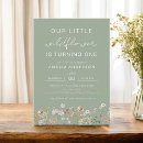 Recherche de green 1ans anniversaire invitations Floral