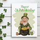 Recherche de jour de la saint patrick cartes postales Lutin