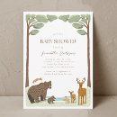 Recherche de forêt baby shower invitations Boisé