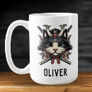 Recherche de guerriers samouraïs tasses Chat samouraï