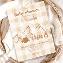 Recherche de de camping baby shower invitations Rustique