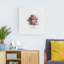 Zoek naar roodborstje posters Vogel