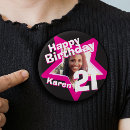 Zoek naar leuk meisje buttons Verjaardag