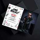 Recherche de de guitare anniversaire invitations Noir rouge