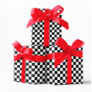 Recherche de damier noir et blanc papier cadeau Pour enfants