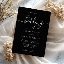 Recherche de noir et blanc mariage invitations De élégantes