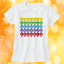 Zoek naar hartjes tshirts Regenboog