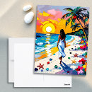 Recherche de belle peinture cartes postales Vacances