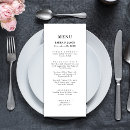Recherche de noir et blanc menus Classique traditionnel élégant