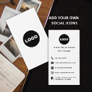 Recherche de sites cartes visite Noir et blanc