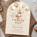 Recherche de brown baby shower invitations Mignon