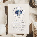 Recherche de destination bridal shower invitations Bleu