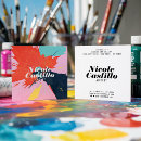 Recherche de peinture artistique cartes visite Pour tous