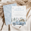 Recherche de hiver invitations Bleu