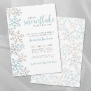 Recherche de flocons de neige invitations Mother to be