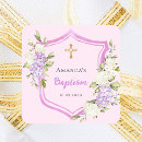 Recherche de baptême élégant autocollants Violet