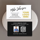 Recherche de notaire professionnel cartes visite Noir et blanc