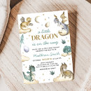 Recherche de dragon baby invitations Conte de fées