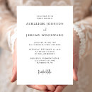 Recherche de style classique invitations Noir et blanc
