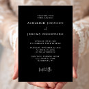 Recherche de fleurs stylisées invitations Noir et blanc