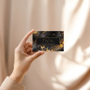 Recherche de luxe doré cartes visite Customer