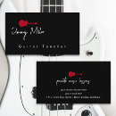 Recherche de guitare noire cartes visite Musique