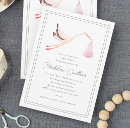 Recherche de dessin de cigogne invitations Pour elle